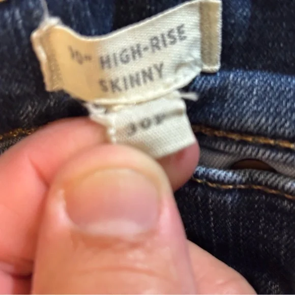Madewell Dark Blue High-Rise Skinny Jeans - Picture 3 of 5